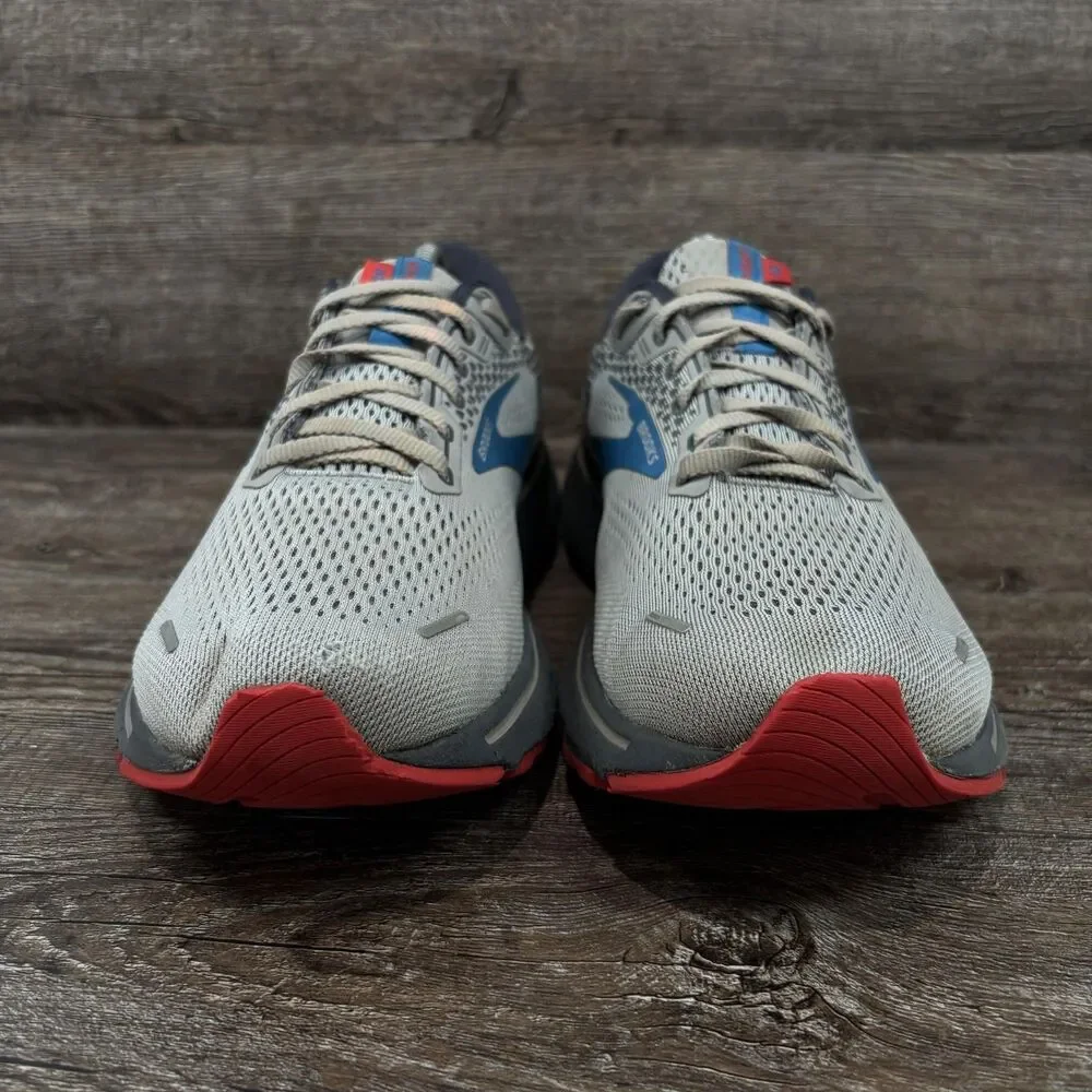 Brooks Ghost 14 Running Shoes Men's 11 D Gray Blue Cushioned Sneakers